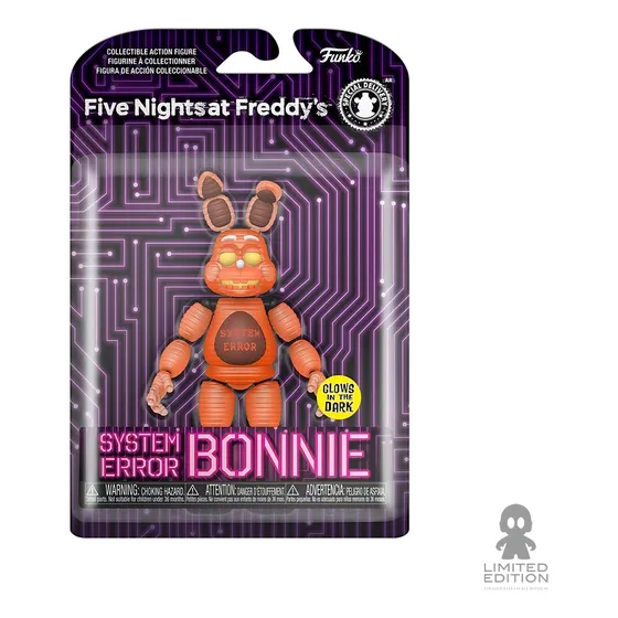 Funko Figura Five Nightsat Ferddy´s System Error Bonnie Glow