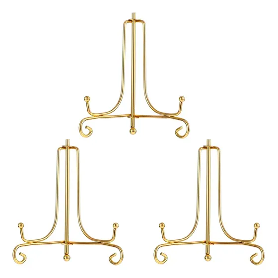 Soporte Decorativo Metal Platos Cuadros X 3 Unidades