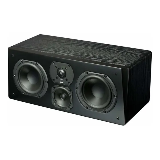Centro Canal Altavoz Negro Ceniza