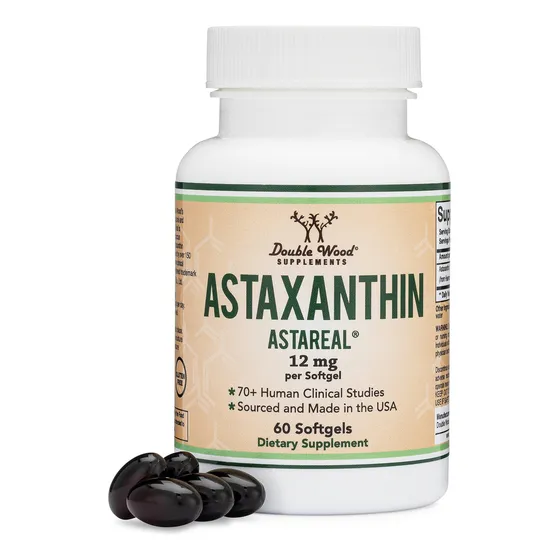 Suplemento De Astaxantina Double Wood, 12 Mg, Concentración