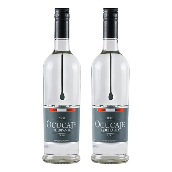 Pack X2 Pisco Gota Ocucaje Quebranta X 700 Ml