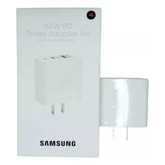 Cargador Adaptador Taco Tipo C 65w Usb 15w Carga Rapida