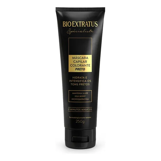 Máscara Colorante Preto Bio Extratus 2 Minutos Mágicos 250g