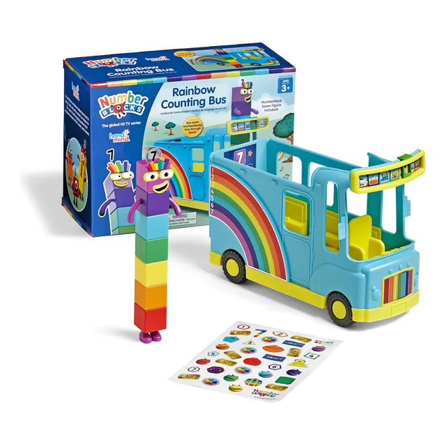 Numberblocks Bus Del Arcoiris Con Sonido + Número Siete, H2m