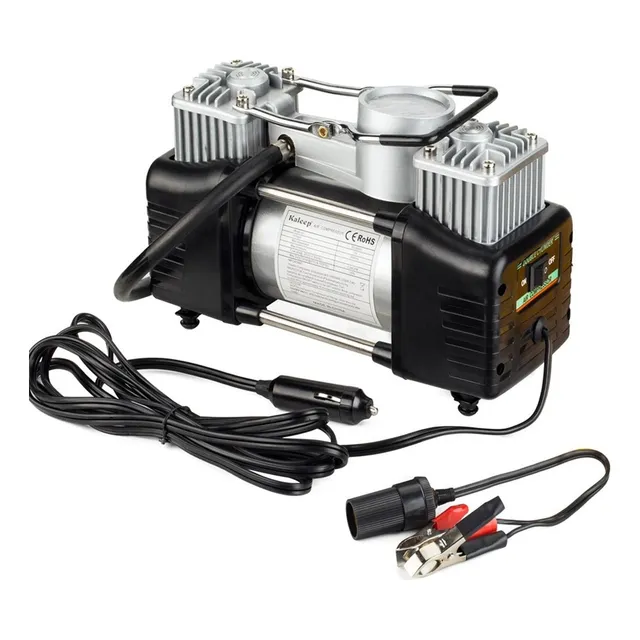 Compresor Aire Doble Piston Auto Camioneta Inflador Llanta