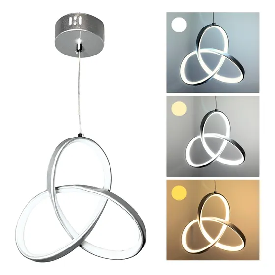 Lampara Decorativa Colgante Ágata Moderna - 3 Luces