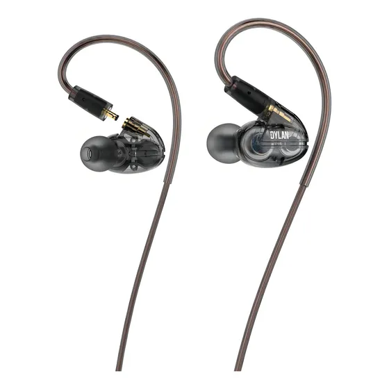 Fone Ouvido In-ear Dylan De-225 Black Monitor De Palco Cor Preto
