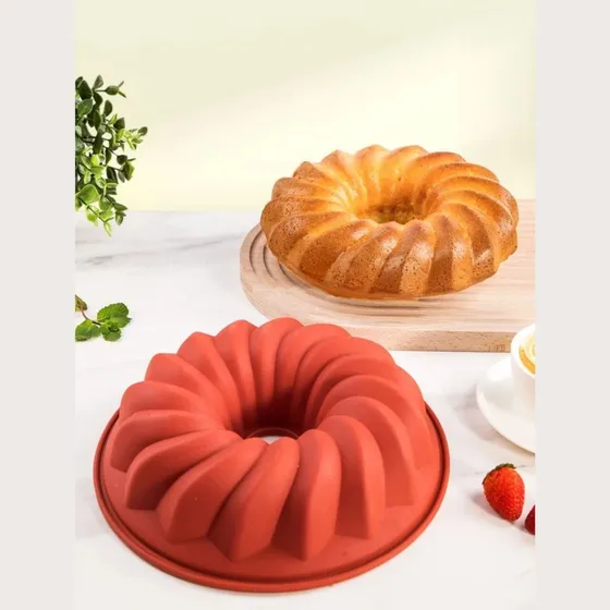 Molde De Silicon Torta Volcán Bundt Cake Gelatina Rosca