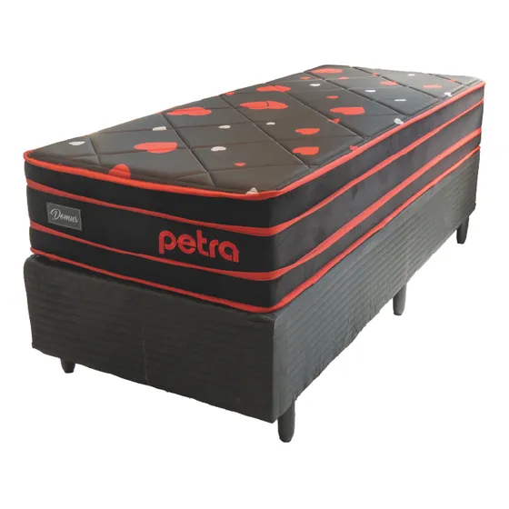 Sommier Colchón Petra 1 Plaza 30cm Espuma De Alta Densidad Reversible 150kg
