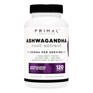 Primal Extracto De Raíz De Ashwagandha, 120 Primal Extracto De Raíz De Ashwagandha, 120