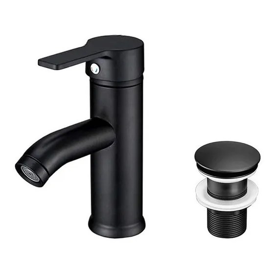 Llave Mezcladora Para Lavabo De Baño Con Tapón Desagüe 