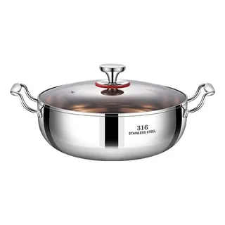 Panela De Cozinha Indução Extra Grossa Em Aço Inoxidável St