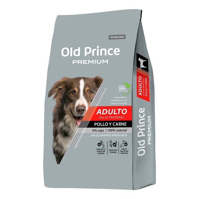 Alimento Old Prince Premium para perro adulto todos los tamaños sabor pollo y carne de 20 kg
