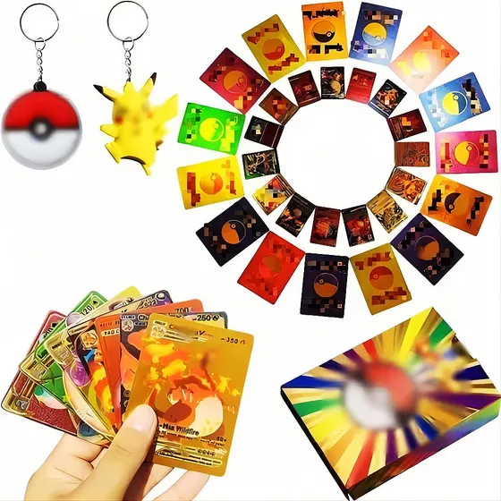 Pokemon Cartas Pikachu Vmax Tcg Tarjetas De Arco Iris 55 Pzs