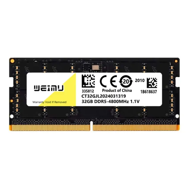 Memoria Ram Weimu Ddr5 1x32 Gb 4800 Mhz Sodimm Nonecc Negro