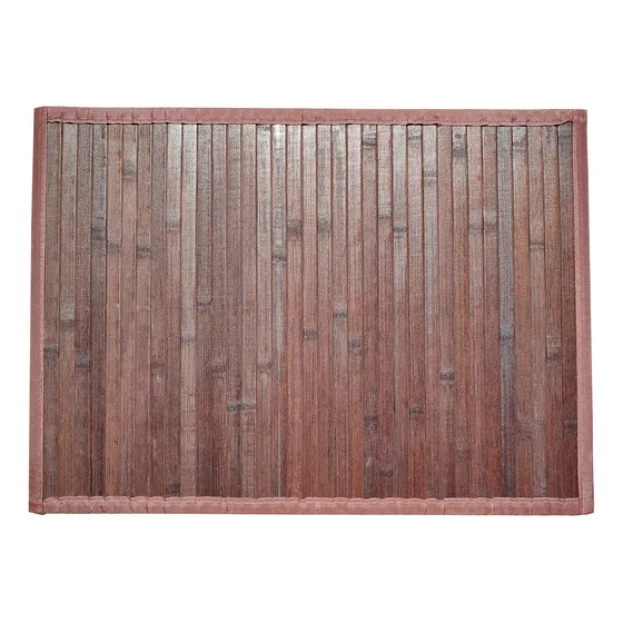 Queensell Alfombra Bambu  Para Accesorio Baño Pasillo 17 X