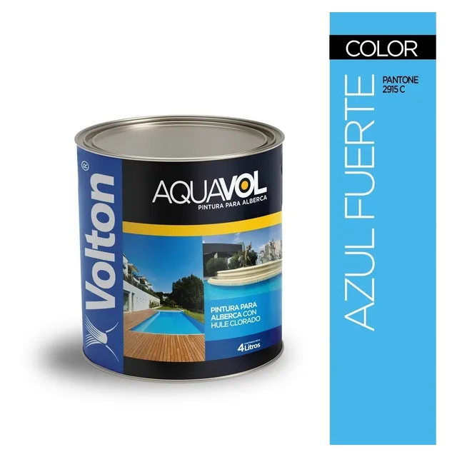 Pintura Para Alberca Galon 4 Litros Color Azul Fuerte