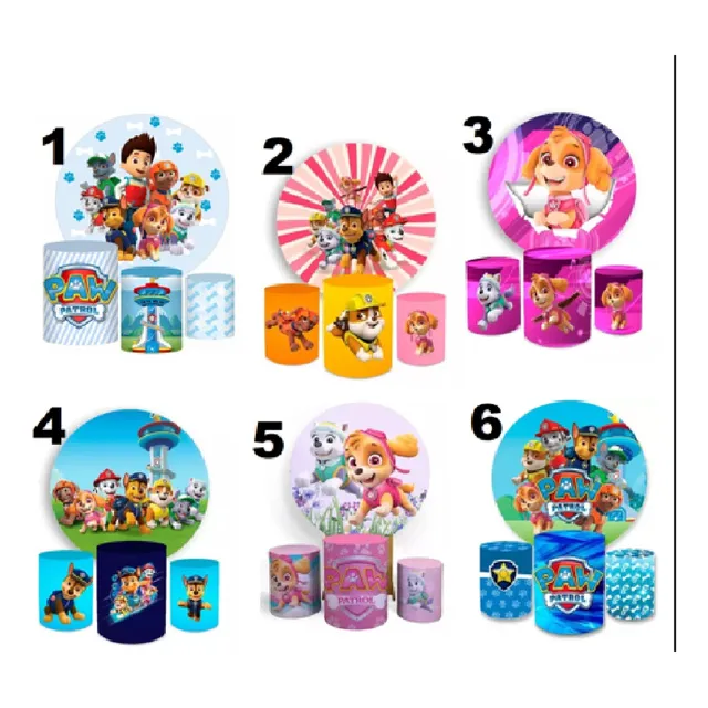 Kit Decoración Forro Capa Cilindros Panel -roblox-paw Patrol