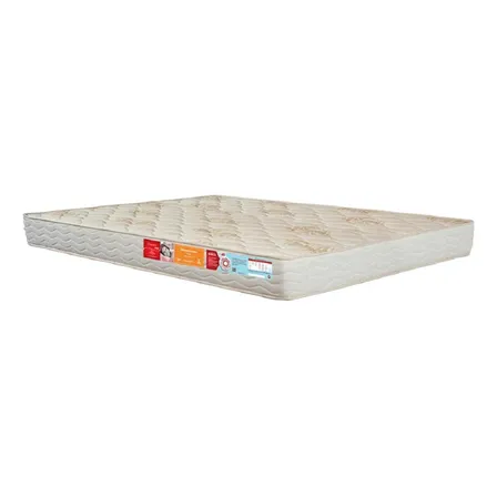 Colchão Casal Espuma Certificada D45 Orthocrin Diamante 138x188x18 Bege Dupla Face Firme