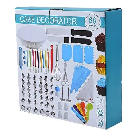 Set Repostería Plato Giratorio Pastelería Decoración 66 Pcs