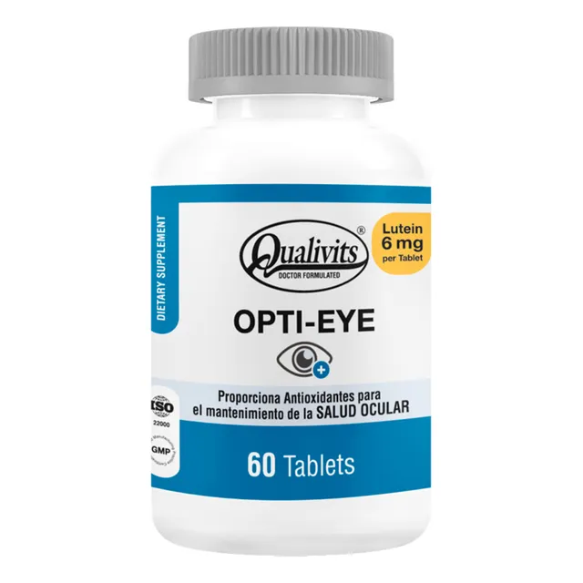 Opti Eye Qualivits® X 60 Tabs. | Antioxidante Salud Ocular Sabor Natural