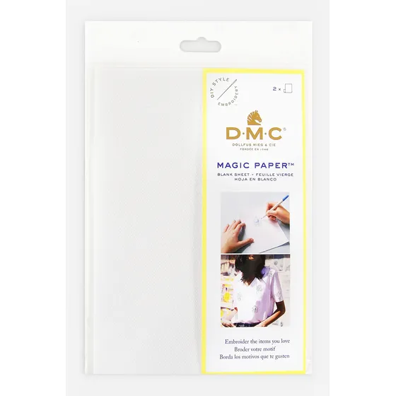 Dmc Fc0006l Juego 2 Hoja Papel Soluble Agua Color Blanco