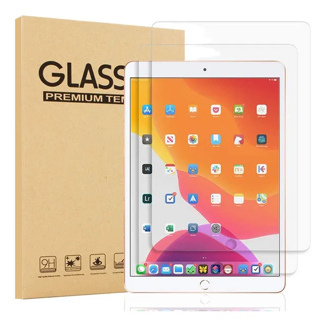 2 Piezas Mica Cristal Templado Para Ipad 10.2  7/8 Gen 2020