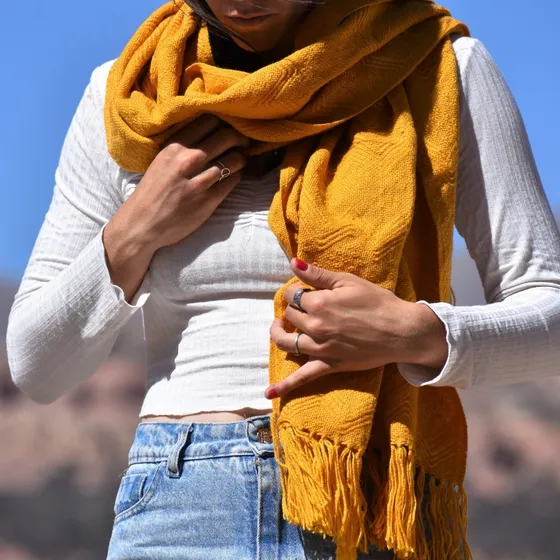 Bufanda De Lana Norteña - Bufandón, Pashmina, Chalina, Chal