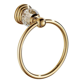 Anillo De Toalla De Cristal Dorado Baño Titular Toalla Mano Anillo De Toalla De Cristal Dorado Baño Titular Toalla Mano