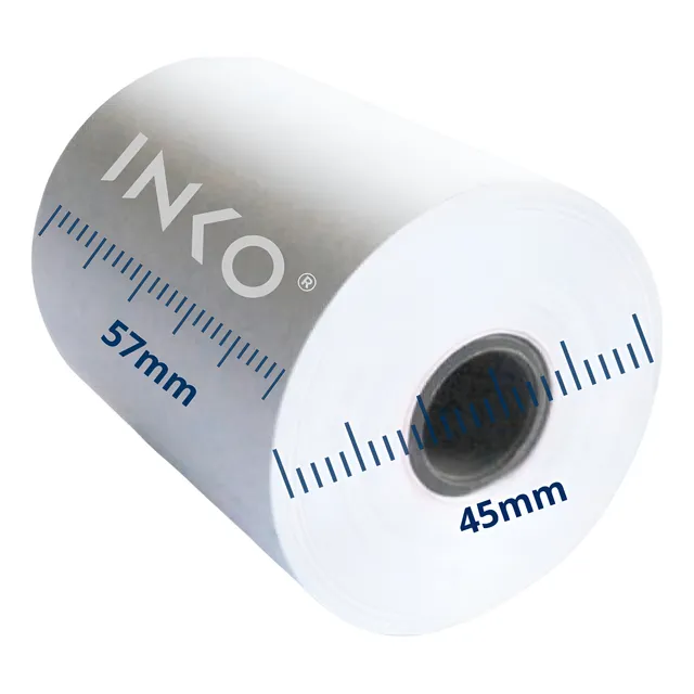 100 Rollos Térmicos 57x45 Miniprinter Impresora 58mm Color Negro