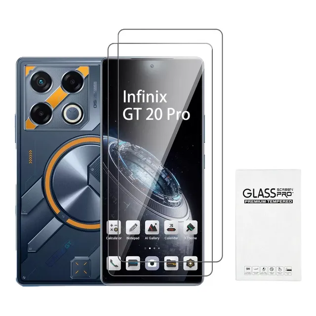 2 Piezas Mica Hd Templado Protectora Para Infinix Gt 20 Pro