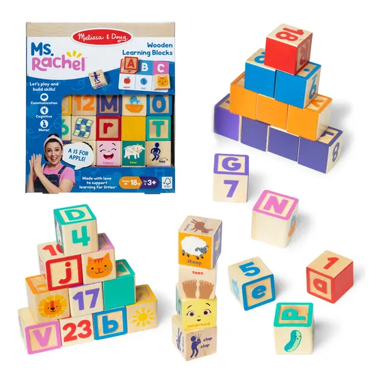 Bloques Educativos De Madera - Ms. R. Melissa & Doug