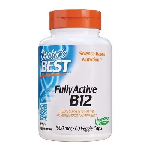 Vitamina B12 Methycobalamina 1500mcg Doctors Best Fully Acti Sabor Neutro