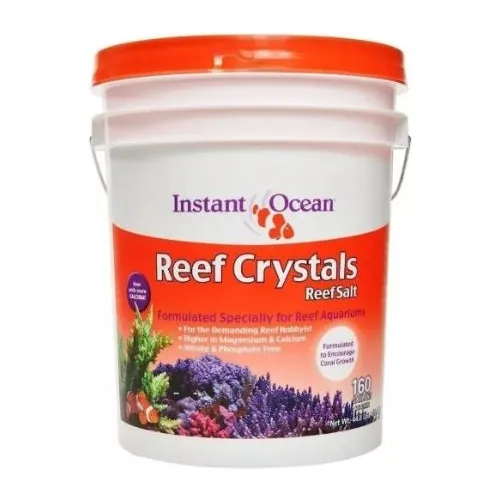 Sal Marinho Coral Salt Instant Ocean 21,7kg Uso Aquario