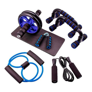 Kit Rodillo Rueda Abdominal Ab 5 En 1 Rueda Cuerda Antebrazo Kit Rodillo Rueda Abdominal Ab 5 En 1 Rueda Cuerda Antebrazo