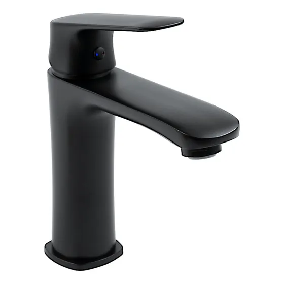 Monomando Corto Para Lavabo Urrea Modelo 9433lu.2 Negro