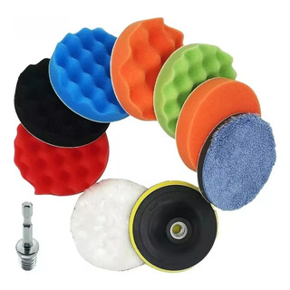 Almohadillas Pulidora Esponja Pulir Encerar Borla 10pzs 5inc Almohadillas Pulidora Esponja Pulir Encerar Borla 10pzs 5inc