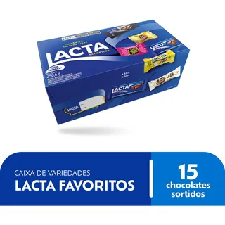 Caixa De Variedades Lacta Favoritos 250,6g Caixa De Variedades Lacta Favoritos 250,6g