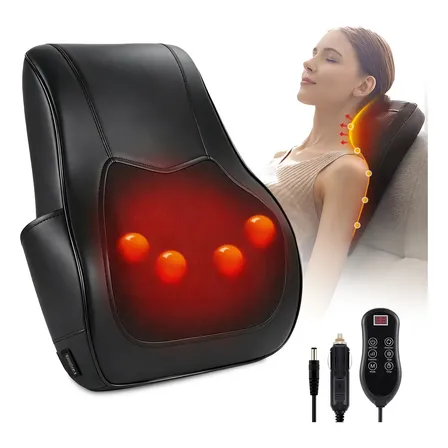 Almofada Massageadora Shiatsu Homedics Com Aquecimento Preto Preto 127/220v