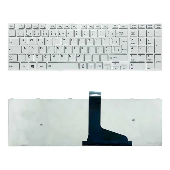 Teclado Para Toshiba Satellite C55-a5221 C55-a5242 Branco