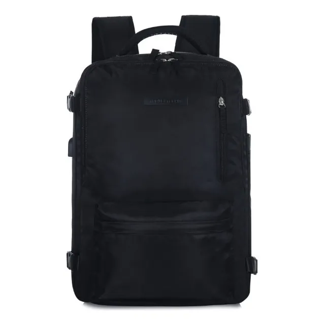 Mochila De Viaje Travel Tech 16957-8 Negro Diseño Liso 24L