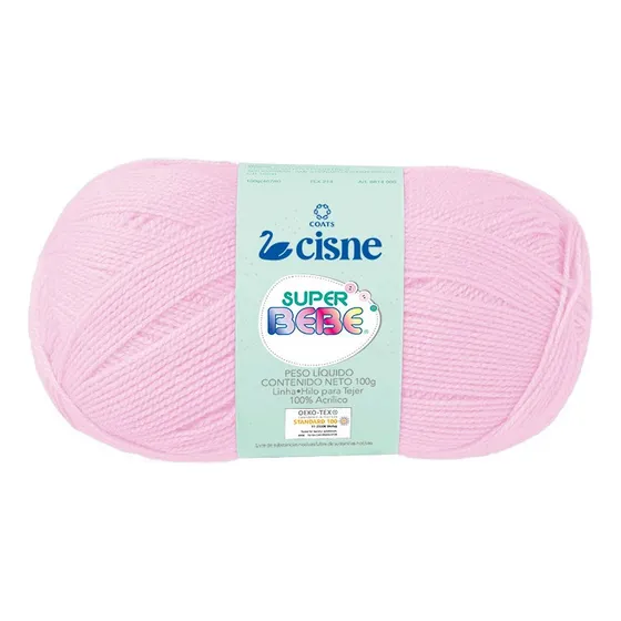 Lana Cisne Super Bebe Por Ovillo - 100gr Color Rosa Bebe 04004