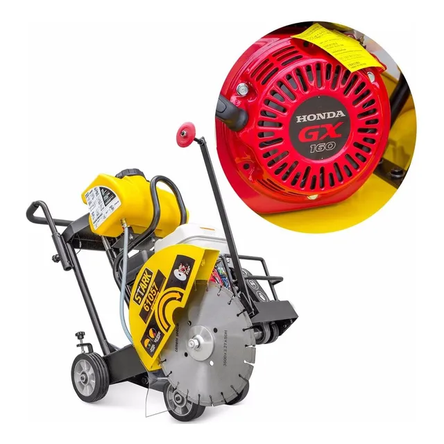 Sierra Corte Hormigon Para Suelo Gasolina (5,5 Hp Gx160 Epa