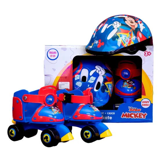 Patines 4 Ruedas Mickey Ajustables Del 27-30