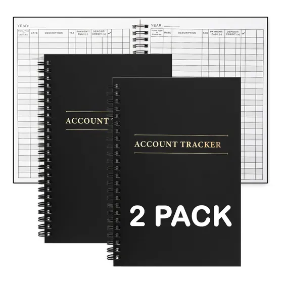 Pacote Com 2 Livros Expense Tracker: Livro Financeiro Para 2