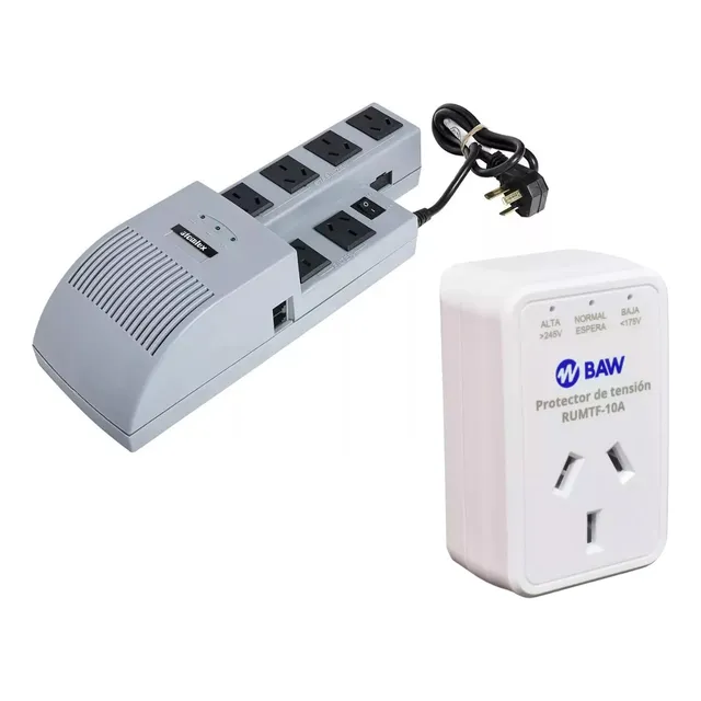 Estabilizador Atomlux  6 Tomas + Protector Tension Baw 10amp