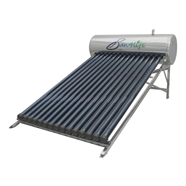 Calentador Solar Para Alta Presión Sun4life 15 Tubos 150 Lts