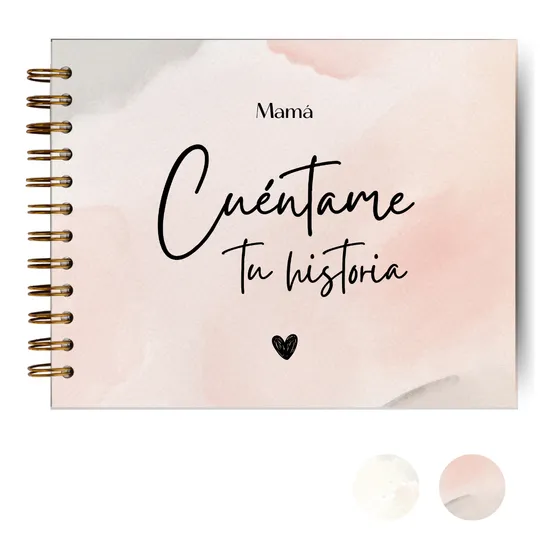Mamá, Cuéntame Tu Historia - Cuaderno Regalo Día De La Madre Rosa Claro 2025