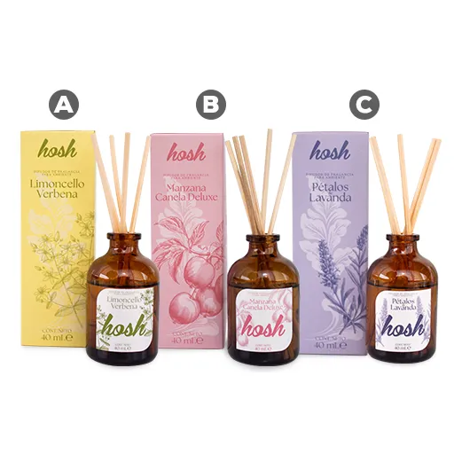 3 Ambientador Difusor De Olores Hosh Para Casa/oficina 40ml