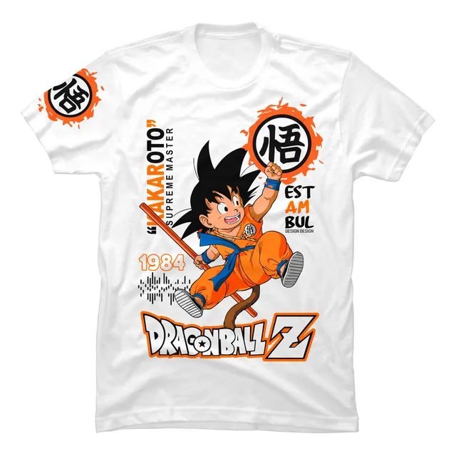 Camiseta Dragon Ball Z Goku Anime Adulto Exclusiva Premium 